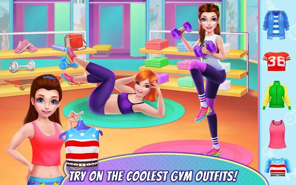 Скачать взломанную Fitness Girl — Dance & Play  [МОД Unlocked] — полная версия apk на Андроид screen 1