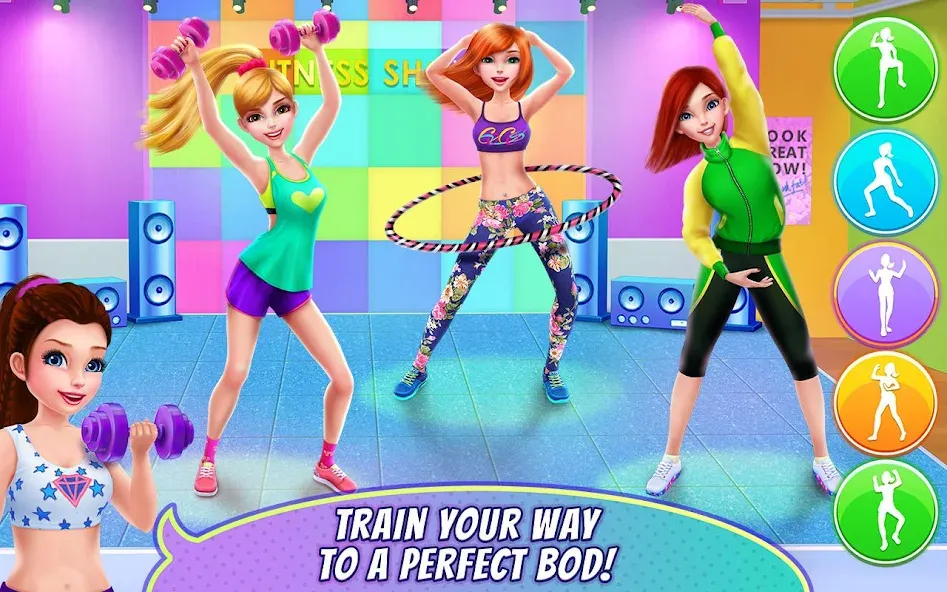 Скачать взломанную Fitness Girl — Dance & Play  [МОД Unlocked] — полная версия apk на Андроид screen 3