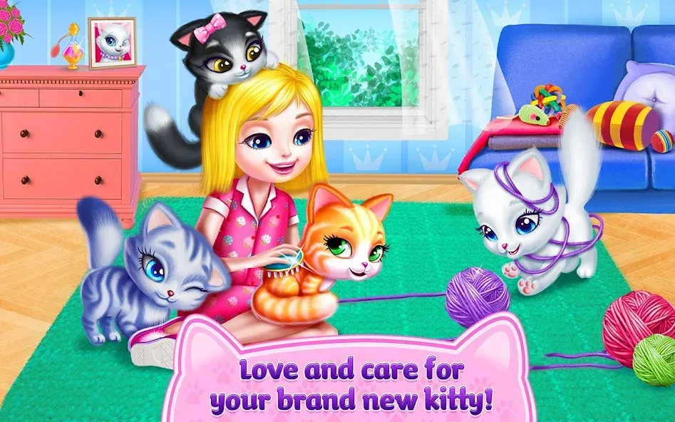 Взлом Kitty Love — My Fluffy Pet  [МОД Много денег] — стабильная версия apk на Андроид screen 5