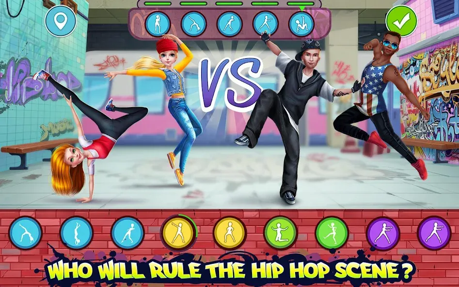 Взлом Hip Hop Battle — Girls vs Boys  [МОД Unlocked] — последняя версия apk на Андроид screen 1