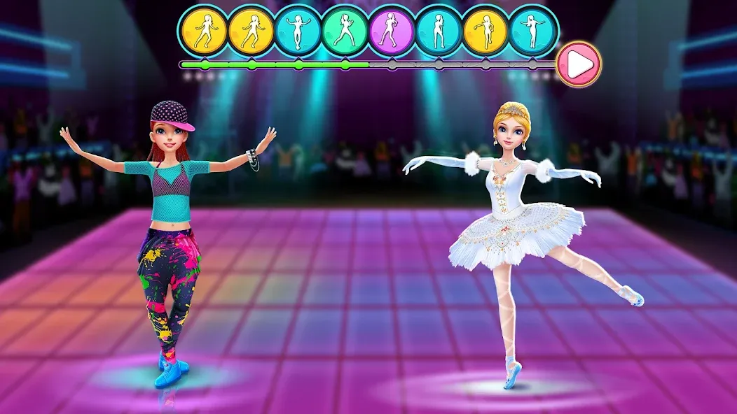 Скачать взломанную Dance Clash: Ballet vs Hip Hop  [МОД Много монет] — последняя версия apk на Андроид screen 5