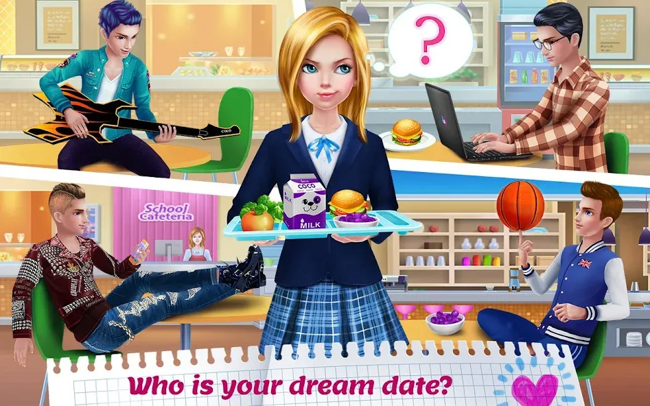 Взлом High School Crush — Love Story  [МОД Mega Pack] — последняя версия apk на Андроид screen 2