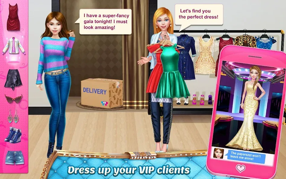 Взломанная Stylist Girl: Make Me Fabulous  [МОД Бесконечные деньги] — последняя версия apk на Андроид screen 2