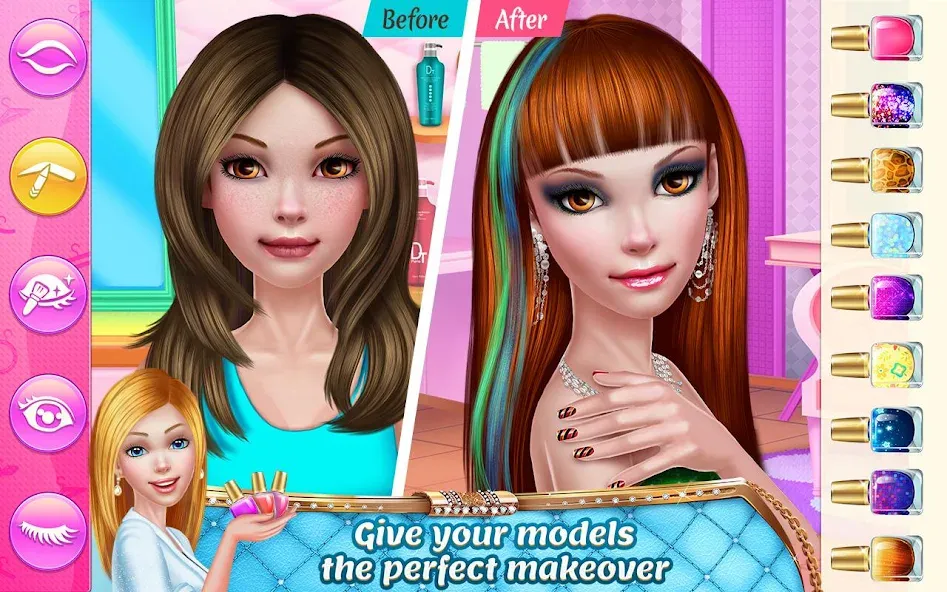 Взломанная Stylist Girl: Make Me Fabulous  [МОД Бесконечные деньги] — последняя версия apk на Андроид screen 3