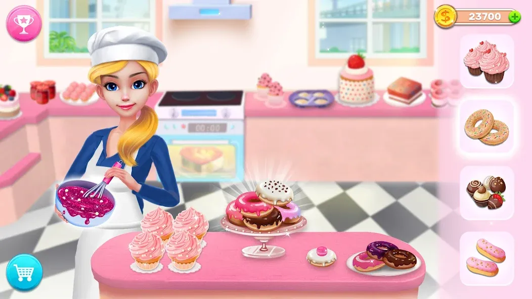 Скачать взломанную My Bakery Empire: Bake a Cake  [МОД Mega Pack] — стабильная версия apk на Андроид screen 1