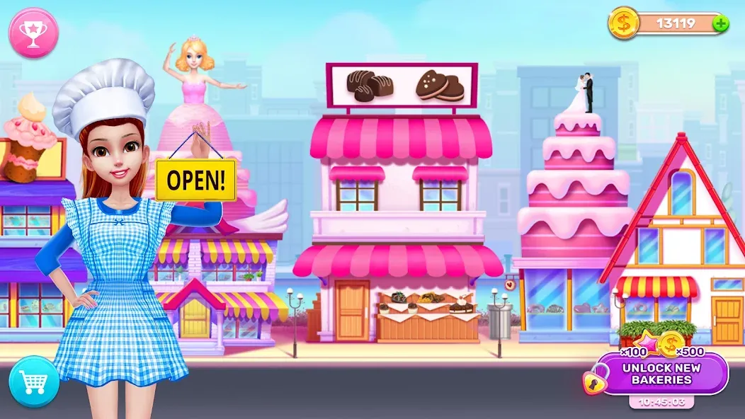 Скачать взломанную My Bakery Empire: Bake a Cake  [МОД Mega Pack] — стабильная версия apk на Андроид screen 2