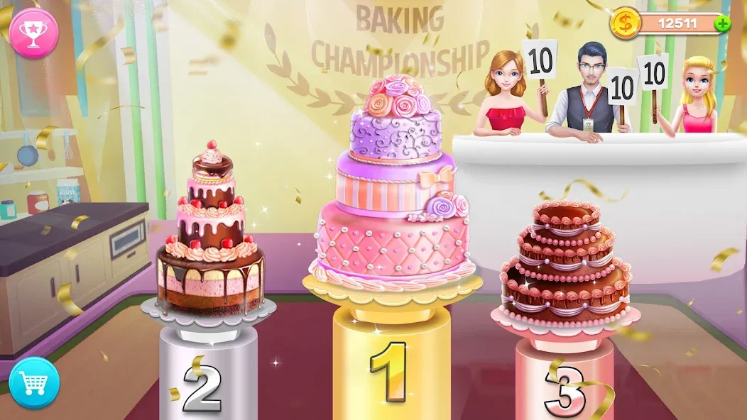 Скачать взломанную My Bakery Empire: Bake a Cake  [МОД Mega Pack] — стабильная версия apk на Андроид screen 3