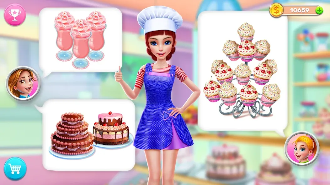 Скачать взломанную My Bakery Empire: Bake a Cake  [МОД Mega Pack] — стабильная версия apk на Андроид screen 4