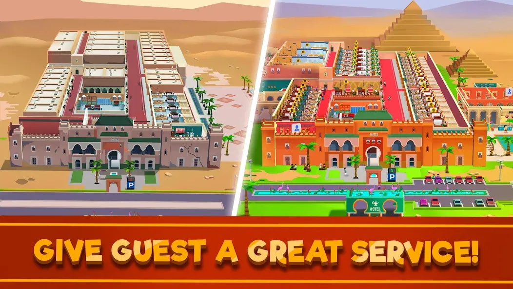 Скачать взломанную Hotel Empire Tycoon－Idle Game  [МОД Бесконечные монеты] — последняя версия apk на Андроид screen 4