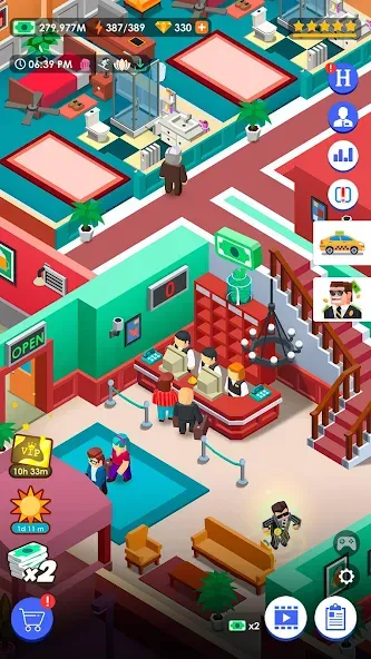 Скачать взломанную Hotel Empire Tycoon－Idle Game  [МОД Бесконечные монеты] — последняя версия apk на Андроид screen 5