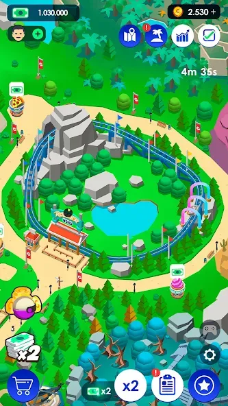 Взлом Idle Theme Park Tycoon (Айдел Тем Парк Тайкун)  [МОД Menu] — стабильная версия apk на Андроид screen 4