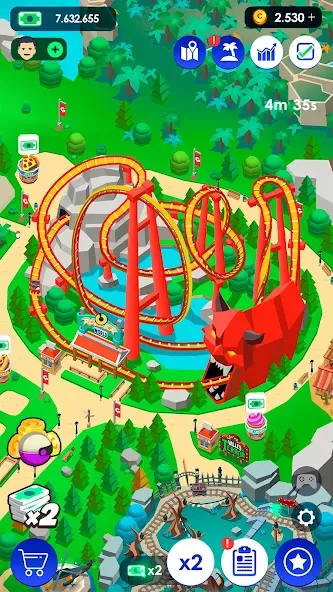 Взлом Idle Theme Park Tycoon (Айдел Тем Парк Тайкун)  [МОД Menu] — стабильная версия apk на Андроид screen 5