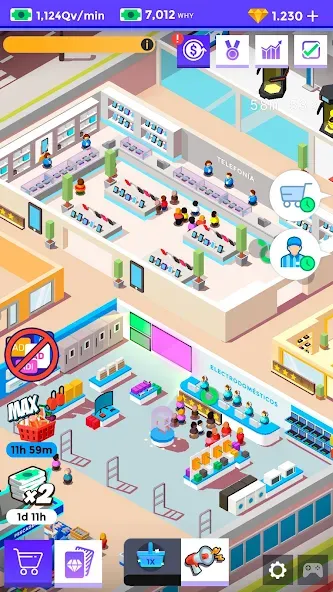 Взлом Idle Supermarket Tycoon－Shop (Айдл Супермаркет Тайкун)  [МОД Много денег] — последняя версия apk на Андроид screen 5