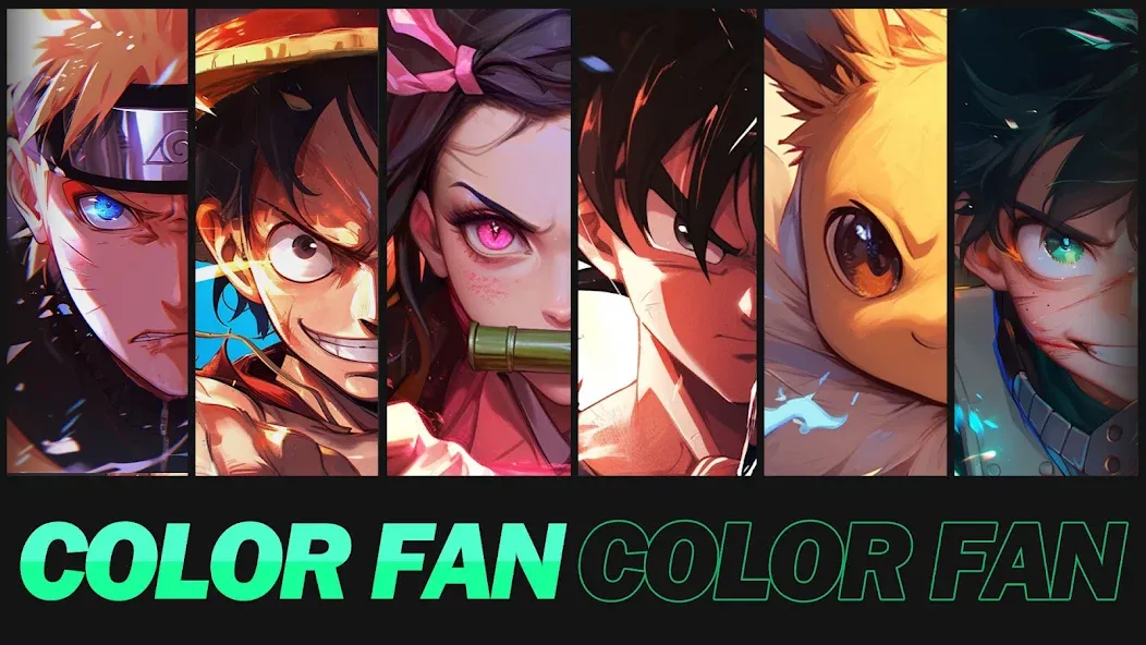 Скачать взломанную Color Fan — Color By Number (Цветной веер)  [МОД Unlocked] — полная версия apk на Андроид screen 1