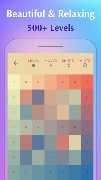 Скачать взлом Color Puzzle:Offline Hue Games  [МОД Бесконечные деньги] — последняя версия apk на Андроид screen 1