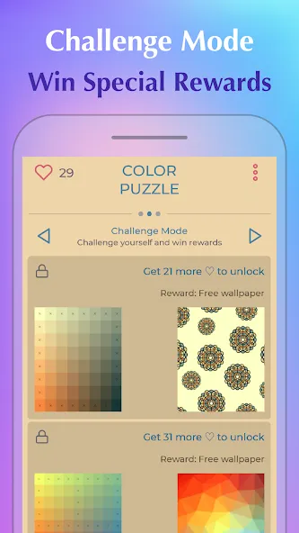 Скачать взлом Color Puzzle:Offline Hue Games  [МОД Бесконечные деньги] — последняя версия apk на Андроид screen 5