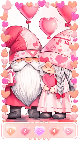 Скачать взломанную Love, Heart Coloring Book  [МОД Mega Pack] — последняя версия apk на Андроид screen 1