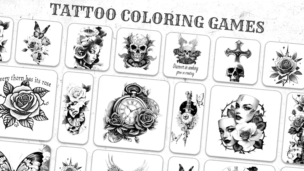Взлом Tattoo Coloring games  [МОД Бесконечные монеты] — полная версия apk на Андроид screen 4