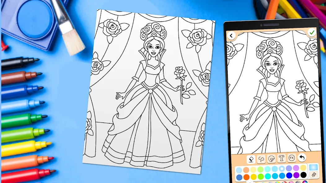 Взлом Coloring for girls and women  [МОД Много монет] — полная версия apk на Андроид screen 5