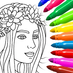 Coloring for girls and women