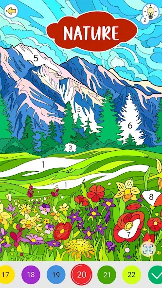 Скачать взлом Color by Number: Coloring Book  [МОД Бесконечные деньги] — полная версия apk на Андроид screen 1