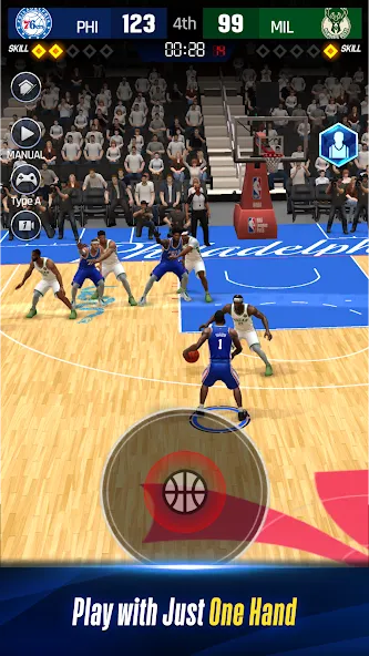 Взломанная NBA NOW 24 (НБА СЕЙЧАС 23)  [МОД Unlocked] — полная версия apk на Андроид screen 2