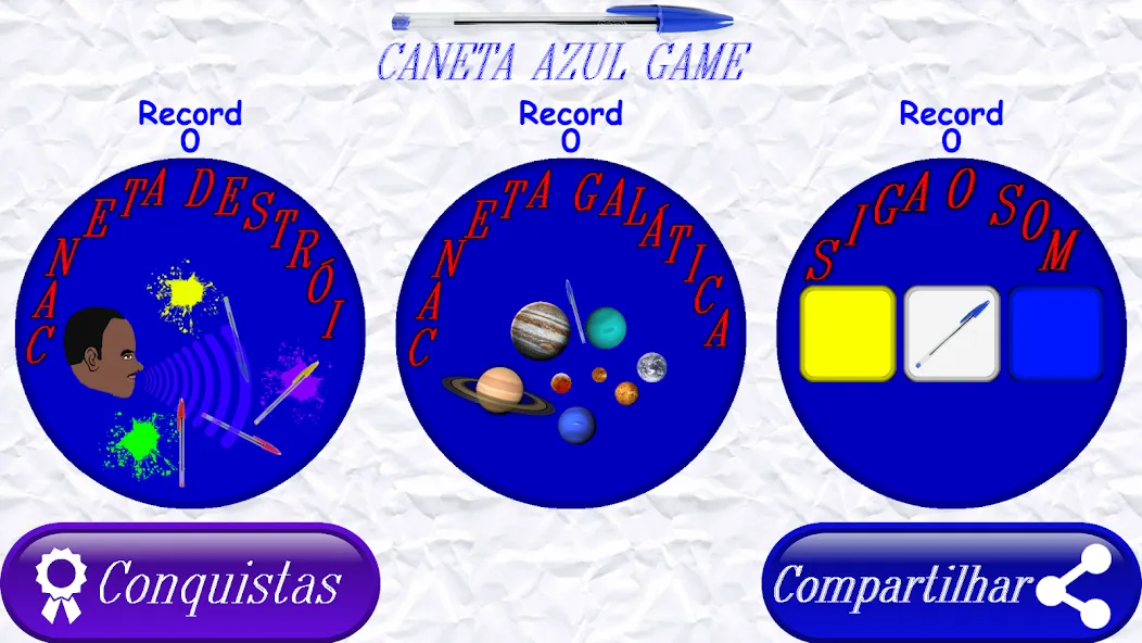 Взломанная Caneta azul (Канета азул)  [МОД Menu] — полная версия apk на Андроид screen 5