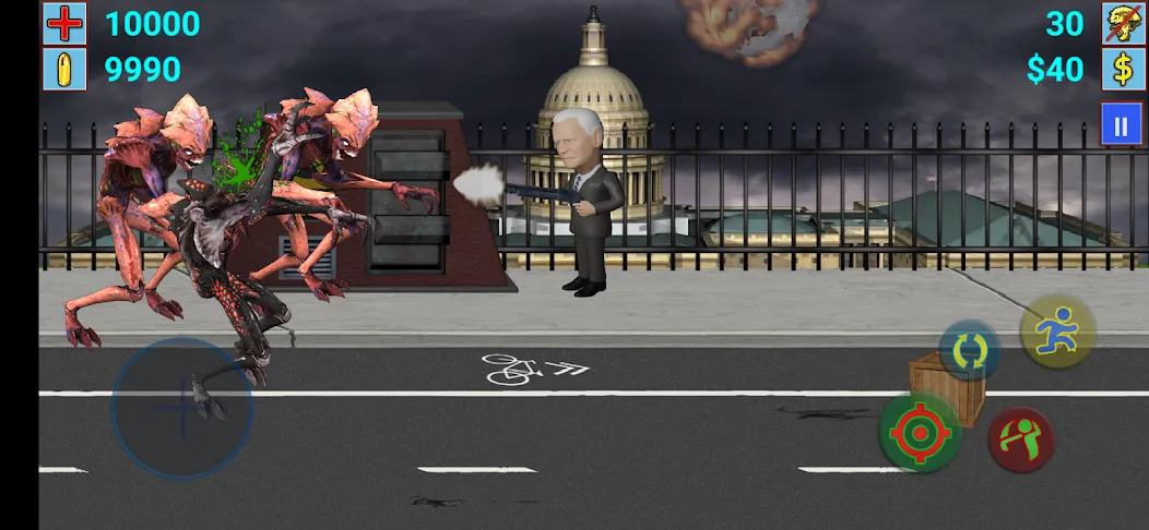 Взломанная Aliens vs President (Элиены против Президента)  [МОД Много монет] — полная версия apk на Андроид screen 2