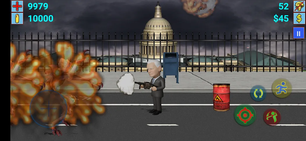 Взломанная Aliens vs President (Элиены против Президента)  [МОД Много монет] — полная версия apk на Андроид screen 3