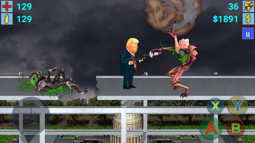 Взломанная Aliens vs President (Элиены против Президента)  [МОД Много монет] — полная версия apk на Андроид screen 5