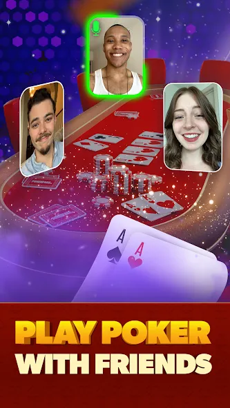 Взлом Poker Face: Texas Holdem Poker (Покер Фейс)  [МОД Menu] — последняя версия apk на Андроид screen 1
