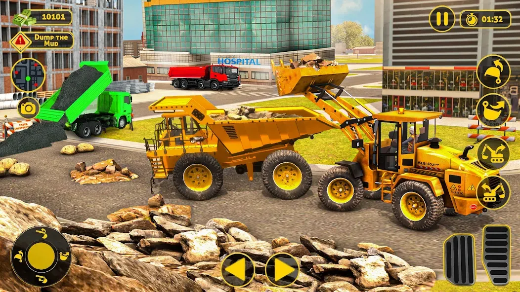 Скачать взлом Construction Dump Truck Game (Конструкционный симулятор самосвала)  [МОД Бесконечные деньги] — последняя версия apk на Андроид screen 4