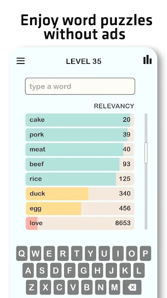 Взлом Contexto — Similar Word (Контекст)  [МОД Меню] — последняя версия apk на Андроид screen 5