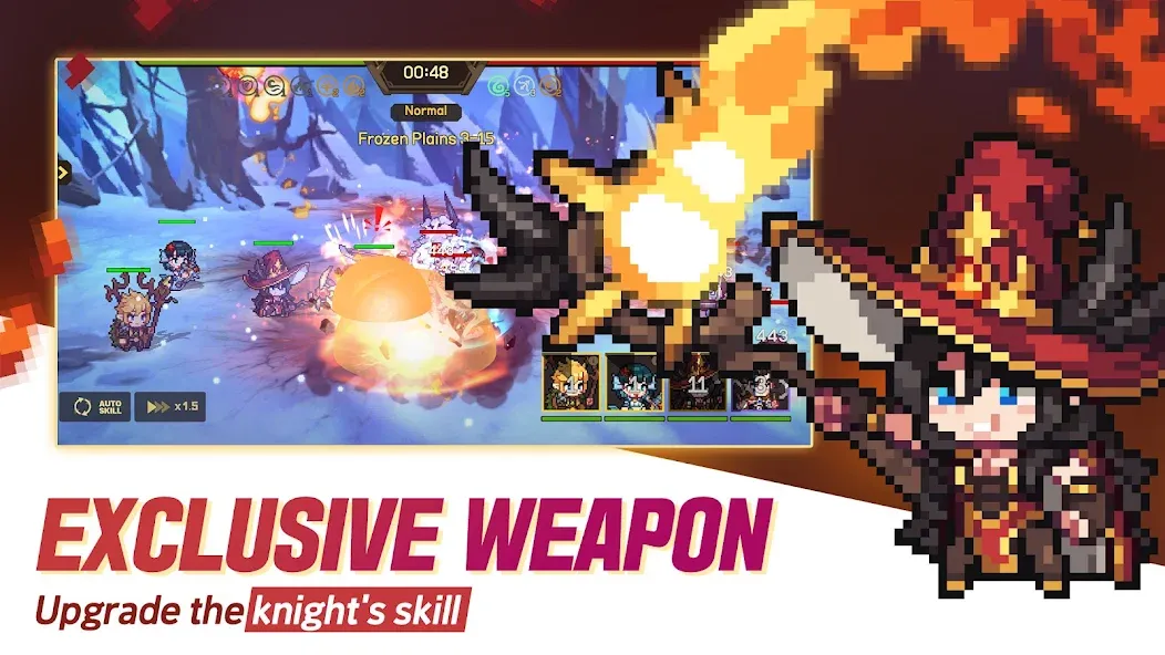 Взломанная Unknown Knights: Anniversary (Анноун Найтс)  [МОД Все открыто] — стабильная версия apk на Андроид screen 3