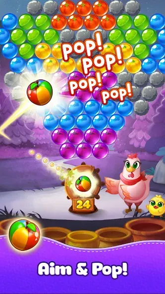 Взломанная Bubble CoCo : Bubble Shooter (Бабл Коко)  [МОД Unlocked] — полная версия apk на Андроид screen 2