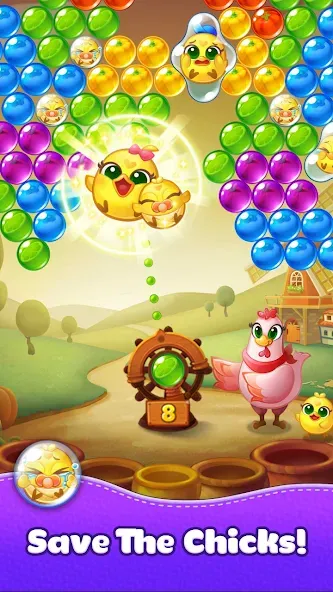 Взломанная Bubble CoCo : Bubble Shooter (Бабл Коко)  [МОД Unlocked] — полная версия apk на Андроид screen 4