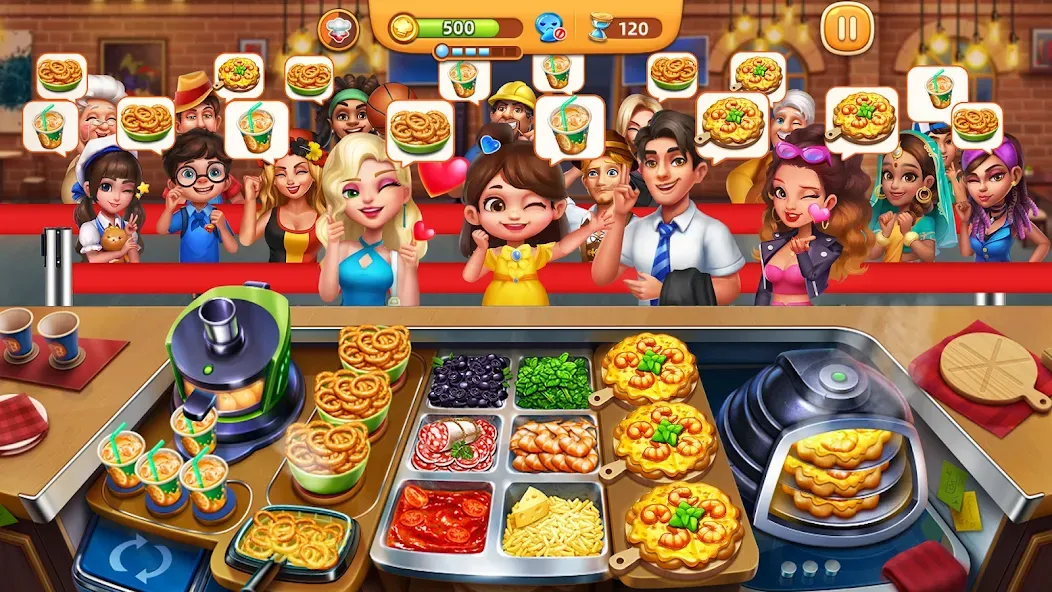 Взлом Cooking City — Cooking Games (Кукинг Сити)  [МОД Mega Pack] — полная версия apk на Андроид screen 2