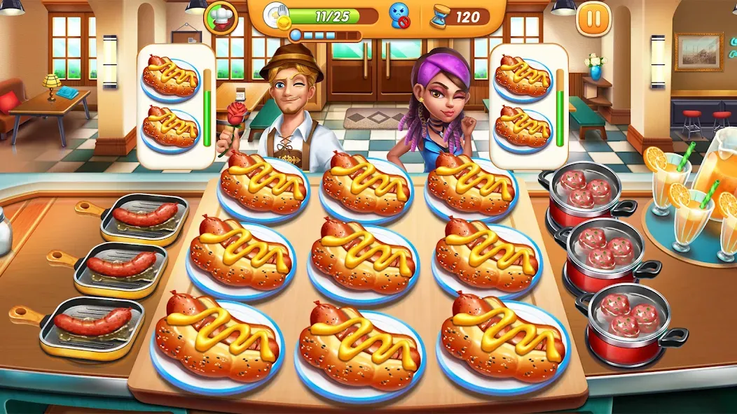 Взлом Cooking City — Cooking Games (Кукинг Сити)  [МОД Mega Pack] — полная версия apk на Андроид screen 4