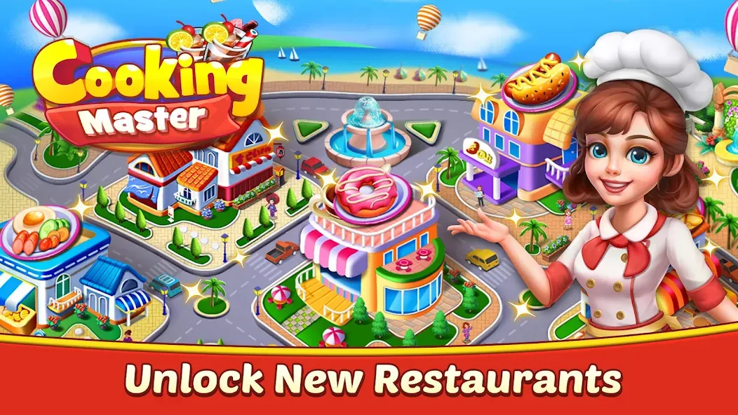 Взломанная Cooking Master:Restaurant Game (Кукинг Мастер)  [МОД Много денег] — полная версия apk на Андроид screen 1
