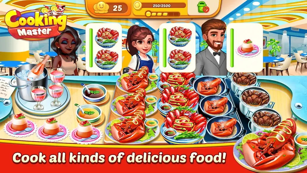 Взломанная Cooking Master:Restaurant Game (Кукинг Мастер)  [МОД Много денег] — полная версия apk на Андроид screen 4