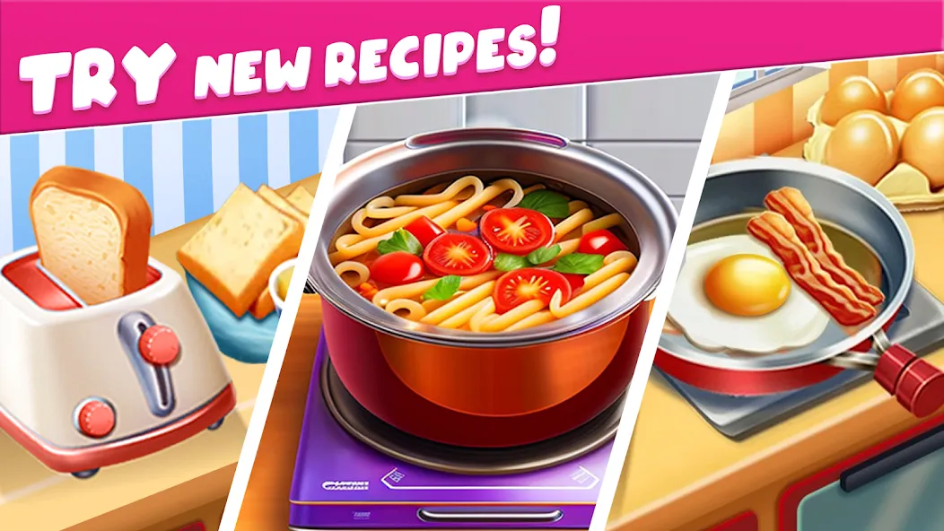 Взлом Cooking Taste Restaurant Games  [МОД Unlocked] — стабильная версия apk на Андроид screen 2