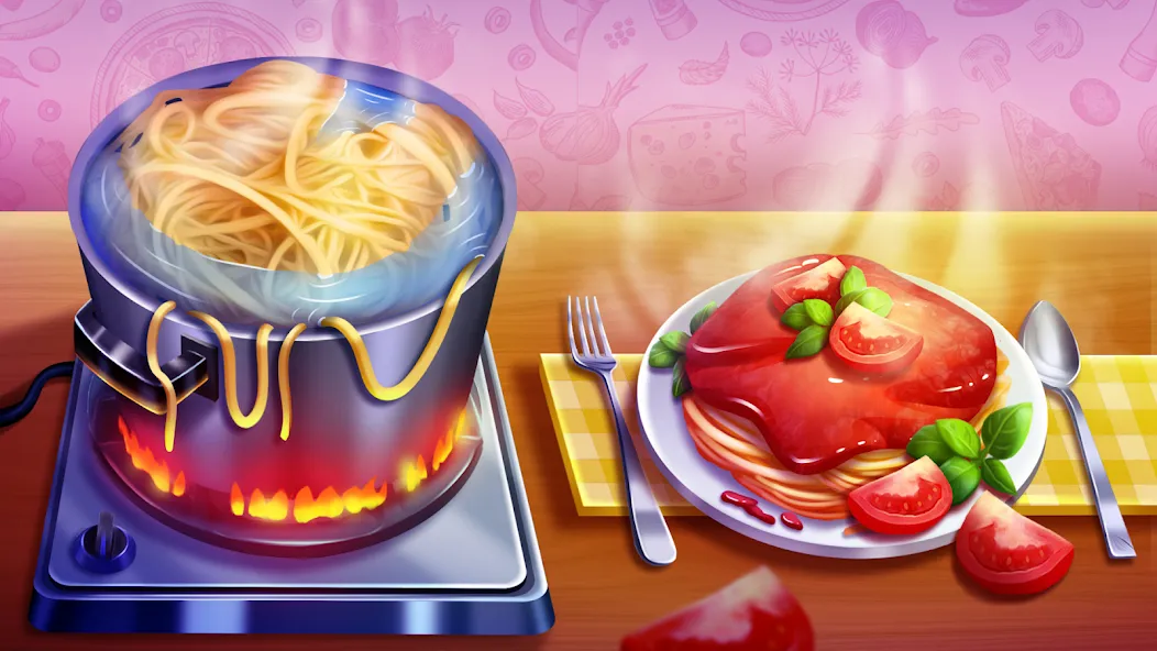 Взлом Cooking Team: Restaurant Games  [МОД Все открыто] — полная версия apk на Андроид screen 1