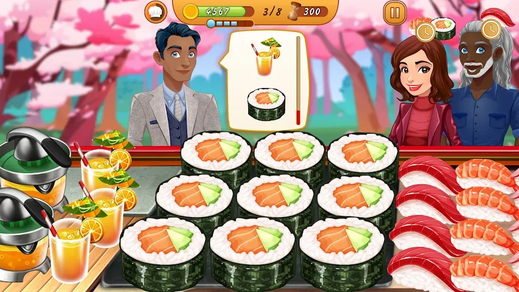 Взлом Cooking Team: Restaurant Games  [МОД Все открыто] — полная версия apk на Андроид screen 3