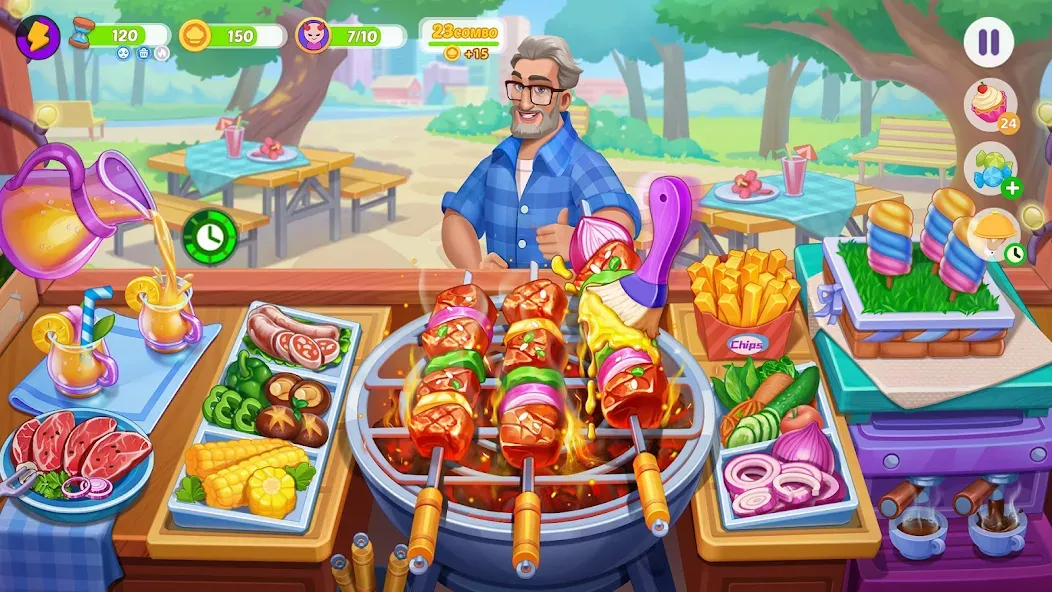 Скачать взлом Cooking Town — Restaurant Game (Кукинг Таун)  [МОД Menu] — полная версия apk на Андроид screen 1