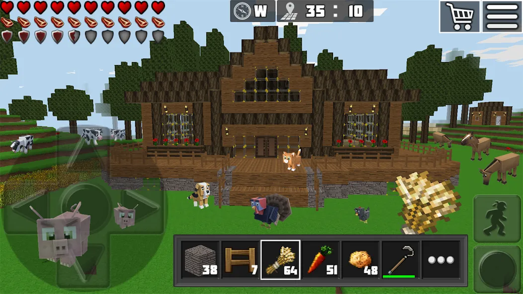 Скачать взломанную World Craft: Block Craftsman  [МОД Unlimited Money] — стабильная версия apk на Андроид screen 2