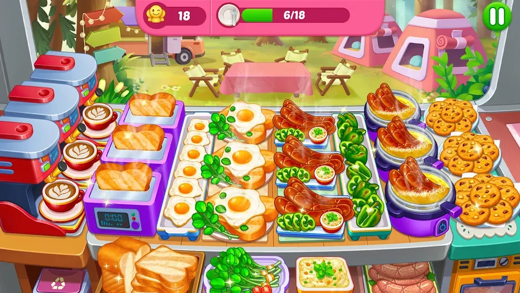 Скачать взломанную Crazy Cooking Diner: Chef Game (Крейзи кукинг дайнер)  [МОД Бесконечные деньги] — полная версия apk на Андроид screen 3