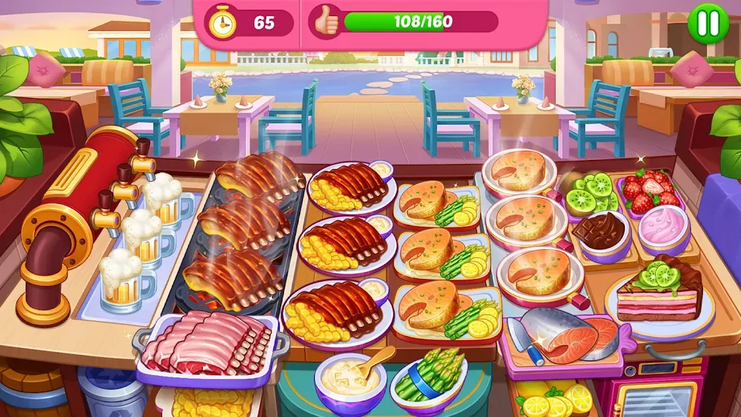 Скачать взломанную Crazy Cooking Diner: Chef Game (Крейзи кукинг дайнер)  [МОД Бесконечные деньги] — полная версия apk на Андроид screen 4