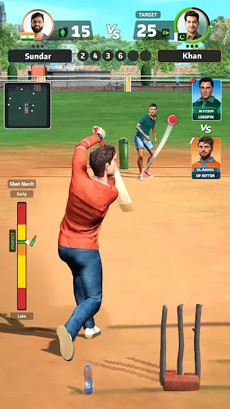 Взломанная Cricket Gangsta™ Cricket Games (Крикет Гангста 11 Лига)  [МОД Много денег] — последняя версия apk на Андроид screen 1