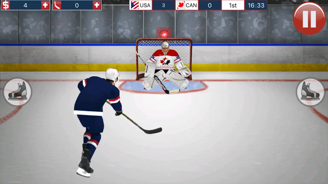 Скачать взломанную Hockey MVP (Хоккей МВП)  [МОД Много монет] — последняя версия apk на Андроид screen 1