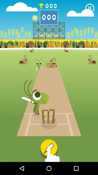 Скачать взломанную Doodle Cricket — Cricket Game (Дудл Крикет)  [МОД Бесконечные деньги] — полная версия apk на Андроид screen 1